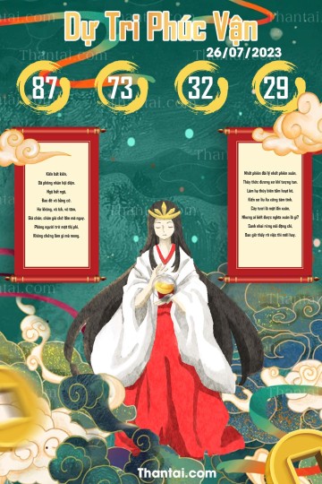 DỰ TRI PHÚC VẬN 26/07/2023