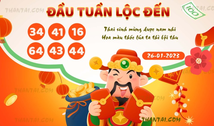 ĐẦU TUẦN LỘC ĐẾN 11/01/2023