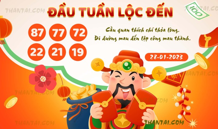 ĐẦU TUẦN LỘC ĐẾN 13/01/2023