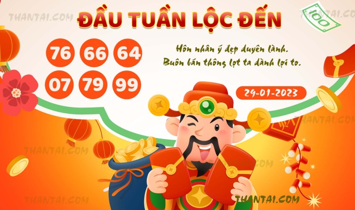ĐẦU TUẦN LỘC ĐẾN 14/01/2023