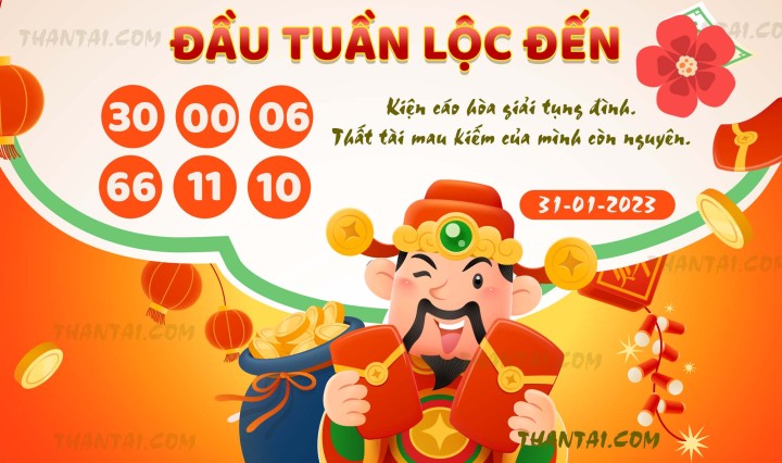 ĐẦU TUẦN LỘC ĐẾN 16/01/2023