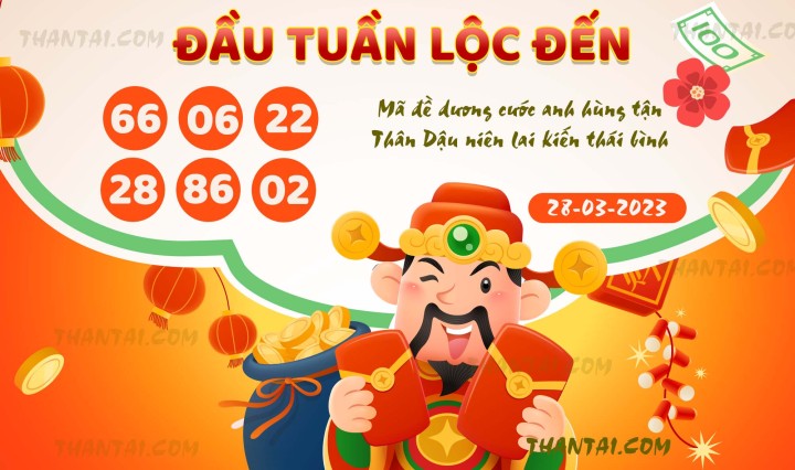 ĐẦU TUẦN LỘC ĐẾN 13/03/2023