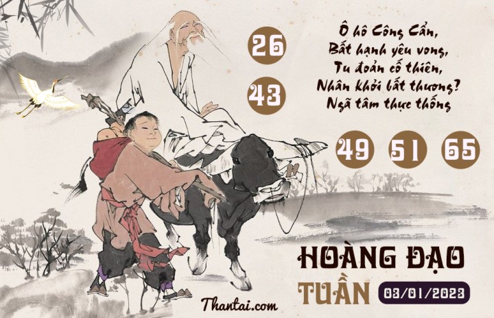 HOÀNG ĐẠO TUẦN 01/01/2023