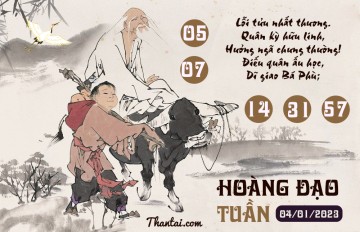 HOÀNG ĐẠO TUẦN 04/01/2023