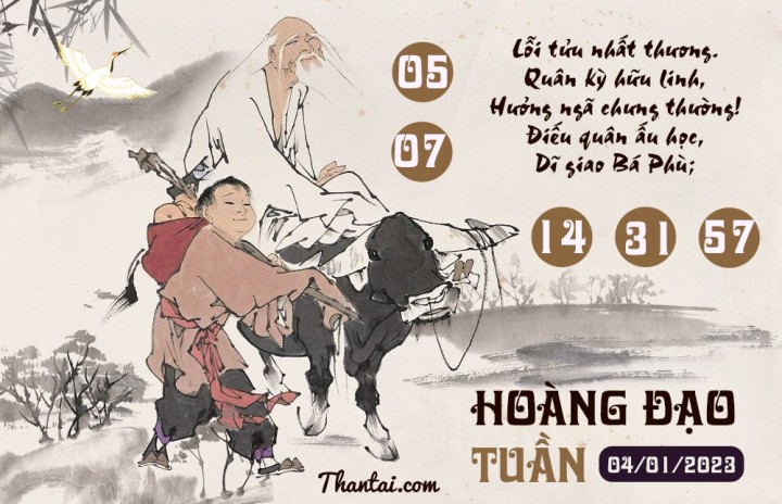 HOÀNG ĐẠO TUẦN 01/01/2023