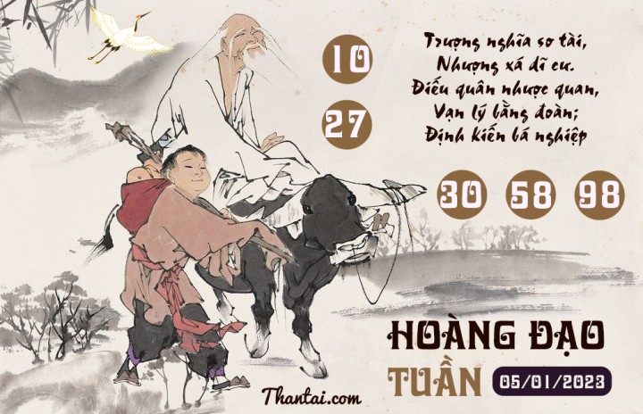 HOÀNG ĐẠO TUẦN 01/01/2023