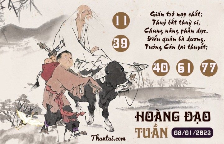 HOÀNG ĐẠO TUẦN 01/01/2023