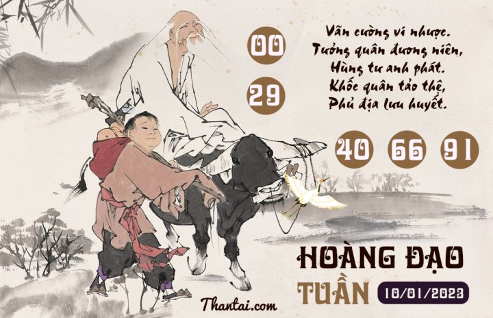 HOÀNG ĐẠO TUẦN 01/01/2023