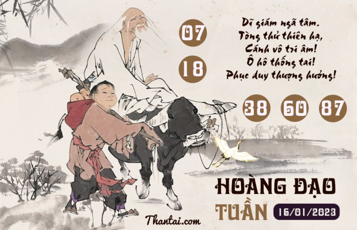 HOÀNG ĐẠO TUẦN 01/01/2023