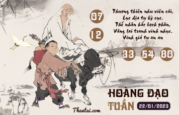 HOÀNG ĐẠO TUẦN 22/01/2023