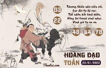 HOÀNG ĐẠO TUẦN 23/01/2023