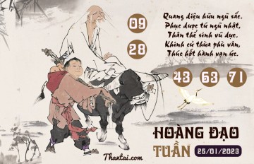 HOÀNG ĐẠO TUẦN 25/01/2023