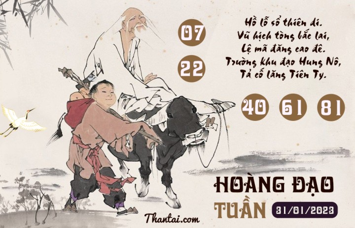 HOÀNG ĐẠO TUẦN 16/01/2023
