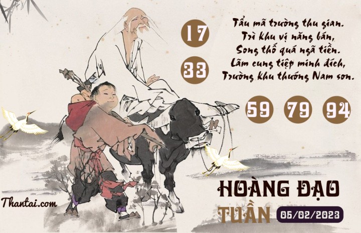 HOÀNG ĐẠO TUẦN 21/01/2023