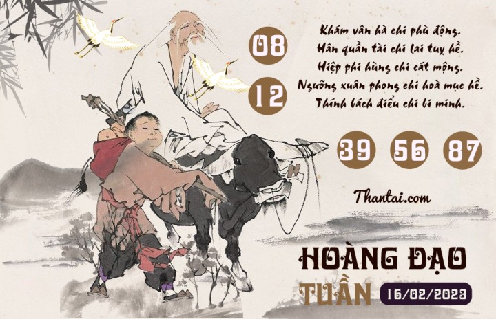 HOÀNG ĐẠO TUẦN 01/02/2023