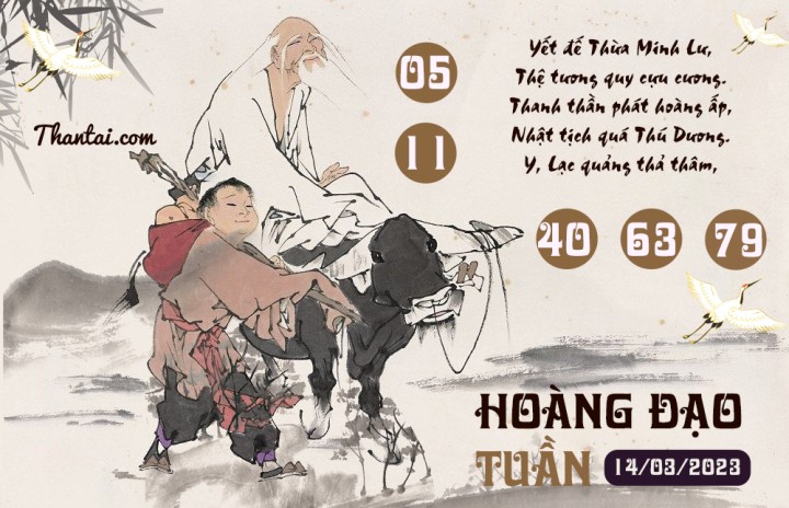 HOÀNG ĐẠO TUẦN 01/01/2023