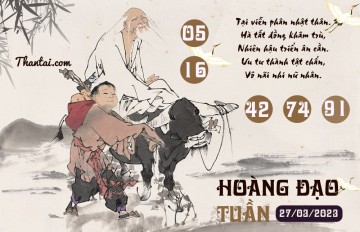 HOÀNG ĐẠO TUẦN 27/03/2023