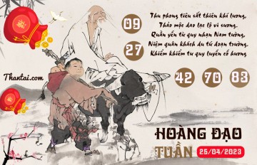 HOÀNG ĐẠO TUẦN 25/04/2023