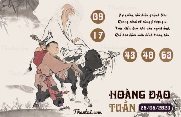 HOÀNG ĐẠO TUẦN 25/05/2023