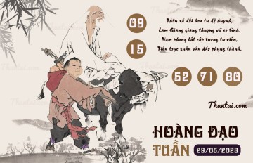 HOÀNG ĐẠO TUẦN 29/05/2023