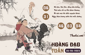 HOÀNG ĐẠO TUẦN 30/05/2023