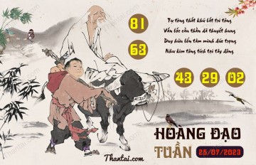 HOÀNG ĐẠO TUẦN 25/07/2023