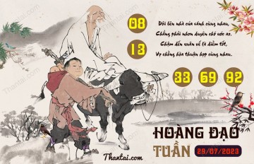 HOÀNG ĐẠO TUẦN 29/07/2023