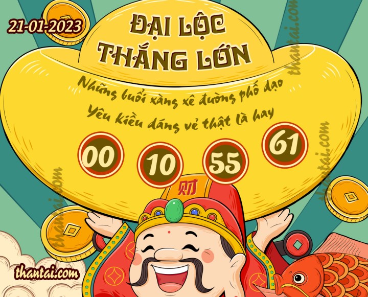 ĐẠI LỘC THẮNG LỚN 06/01/2023