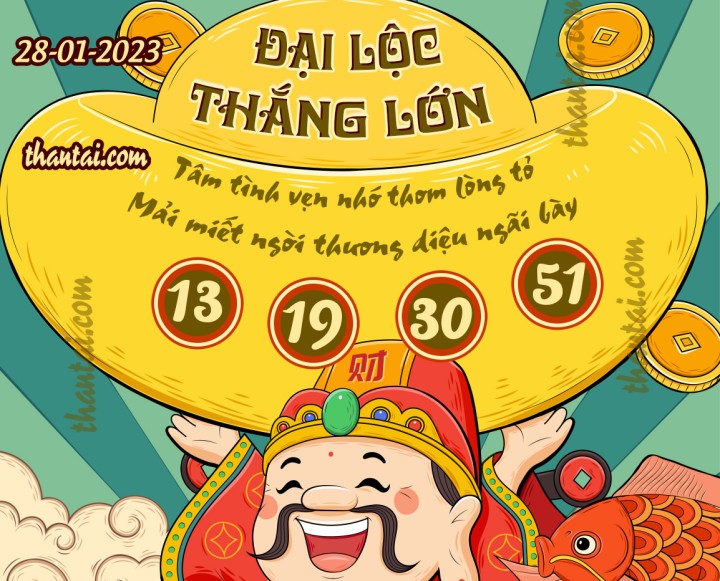ĐẠI LỘC THẮNG LỚN 13/01/2023