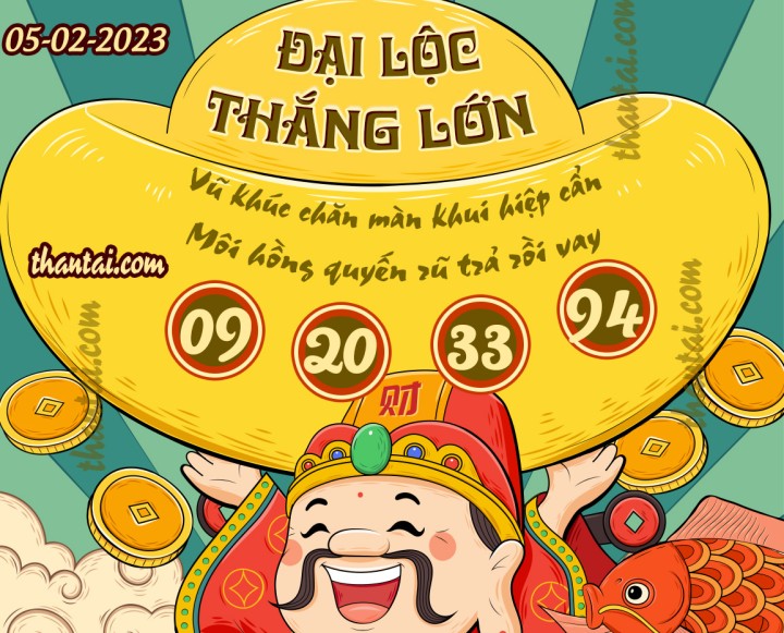 ĐẠI LỘC THẮNG LỚN 21/01/2023