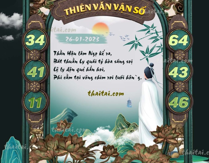 THIÊN VĂN VẬN SỐ 11/01/2023