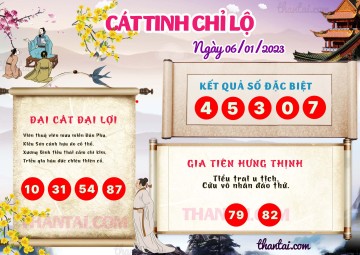 CÁT TINH CHỈ LỘ 06/01/2023