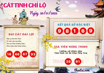 CÁT TINH CHỈ LỘ 20/01/2023