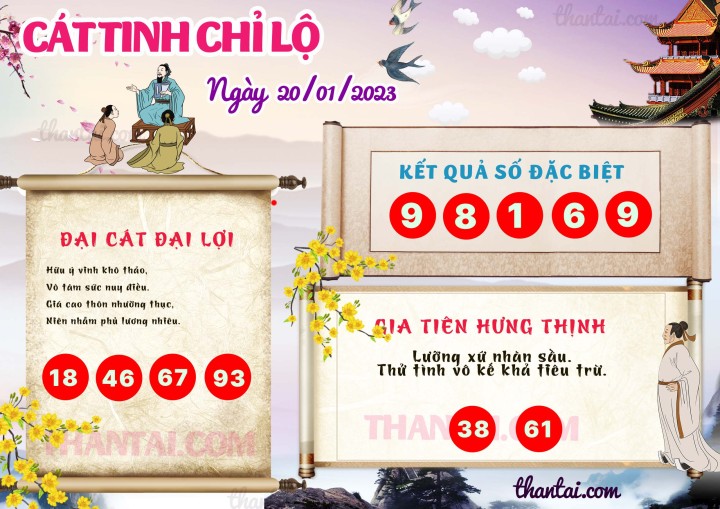 CÁT TINH CHỈ LỘ 05/01/2023