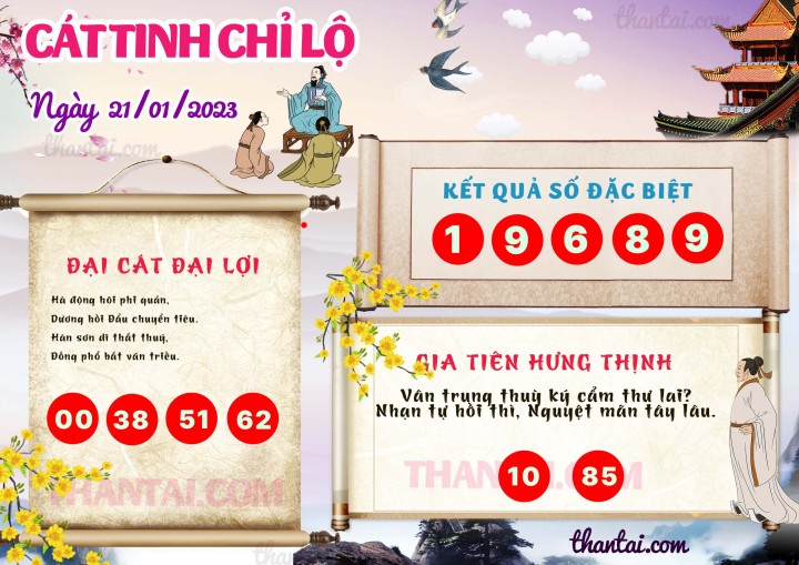 CÁT TINH CHỈ LỘ 06/01/2023