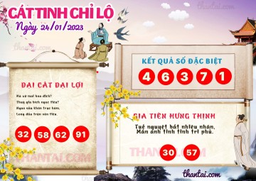 CÁT TINH CHỈ LỘ 24/01/2023