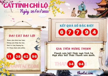 CÁT TINH CHỈ LỘ 29/01/2023