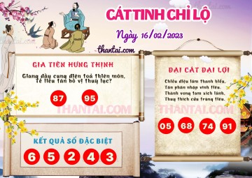 CÁT TINH CHỈ LỘ 16/02/2023