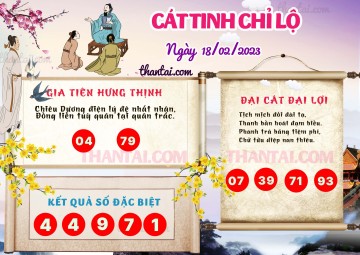 CÁT TINH CHỈ LỘ 18/02/2023