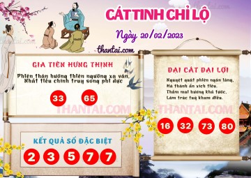 CÁT TINH CHỈ LỘ 20/02/2023