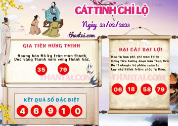 CÁT TINH CHỈ LỘ 23/02/2023