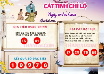 CÁT TINH CHỈ LỘ 24/02/2023