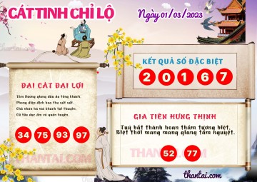 CÁT TINH CHỈ LỘ 01/03/2023