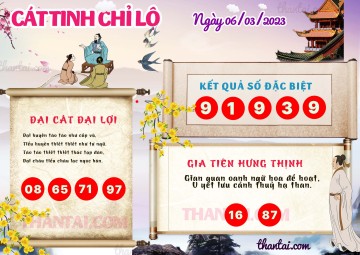 CÁT TINH CHỈ LỘ 06/03/2023