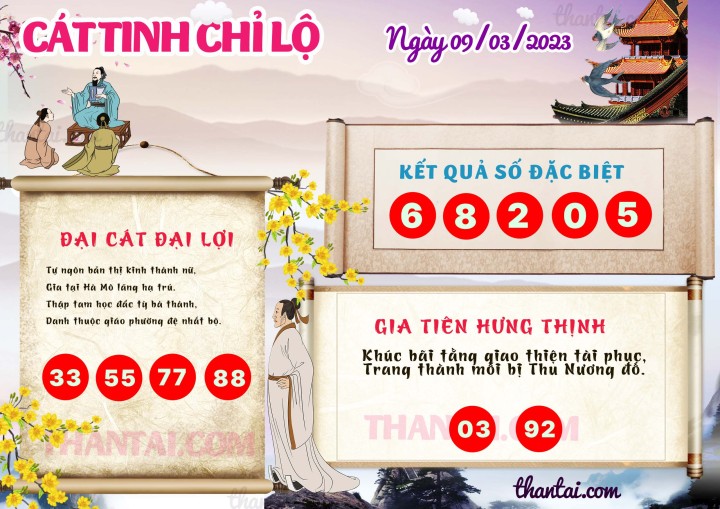 CÁT TINH CHỈ LỘ 22/02/2023