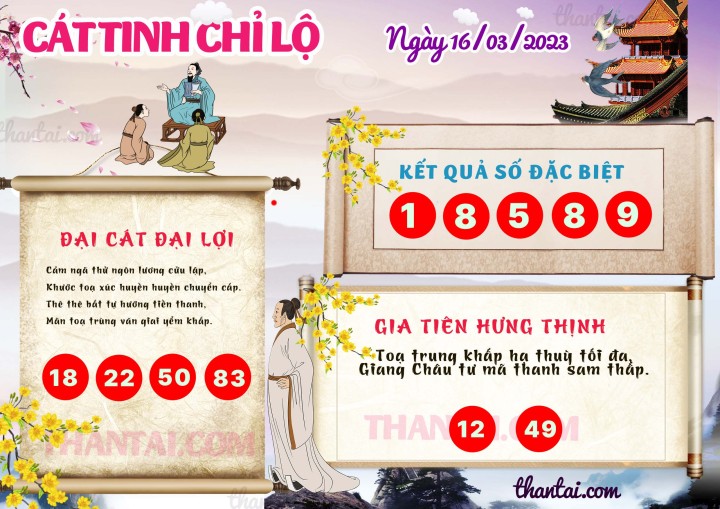 CÁT TINH CHỈ LỘ 01/03/2023