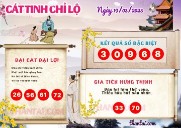 CÁT TINH CHỈ LỘ 19/03/2023