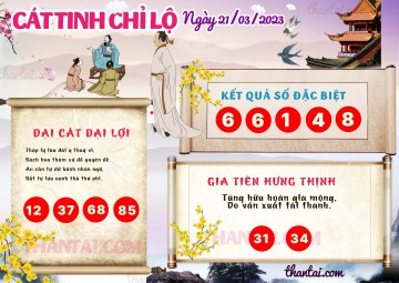 CÁT TINH CHỈ LỘ 21/03/2023