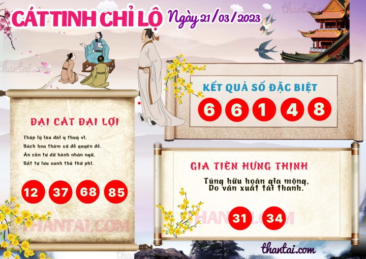 CÁT TINH CHỈ LỘ 06/03/2023