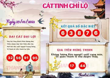 CÁT TINH CHỈ LỘ 29/03/2023